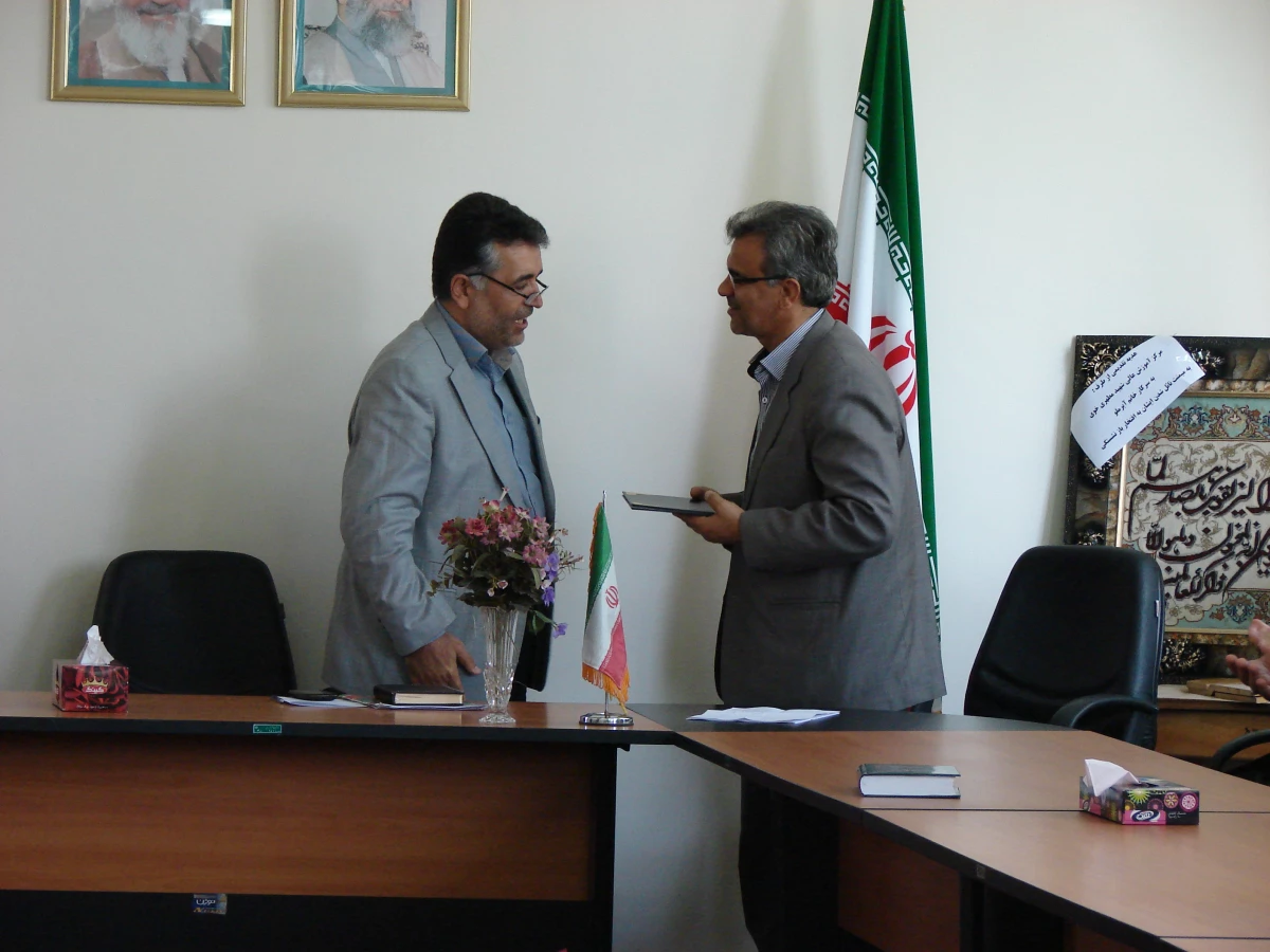 مراسم معارفه آقای قهرمان مددلو به عنوان سرپرست موقت مرکز شهید مطهری خوی 2