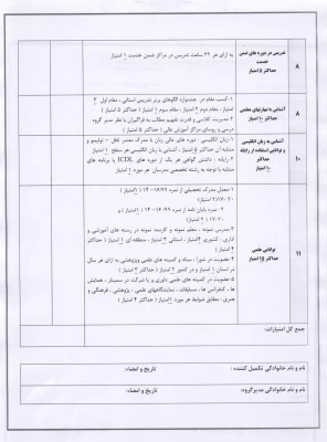 قابل توجه اساتید مدعو و غیر هیأت علمی (متقاضی تدریس) 2