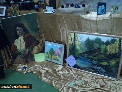 برپایی نمایشگاه آثار هنری دانشجویان به مناسبت روز دانشجو