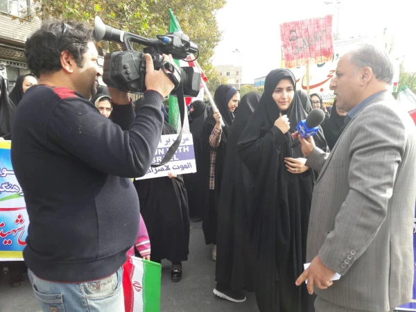 شرکت فعال و گسترده در مراسم راهپیمایی روز 13 آبان 4