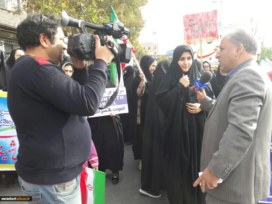 شرکت فعال و گسترده در مراسم راهپیمایی روز 13 آبان 4