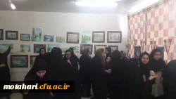 استقبال از دهه فجر با برپایی نمایشگاهی از آثار نقاشی و هنرهای دستی دانشجویان 3