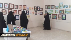 استقبال از دهه فجر با برپایی نمایشگاهی از آثار نقاشی و هنرهای دستی دانشجویان 6