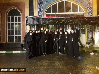 حضور دانشجویان مرکز در مراسم سوگواری بانوی دو عالم حضرت فاطمه زهرا(س) در گلزار شهدای شهرستان خوی