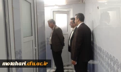 گزارش تصویری از بازدید دکتر آقاخانی و هیئت همراه از بخشهای مختلف مرکز شهید مطهری خوی  7