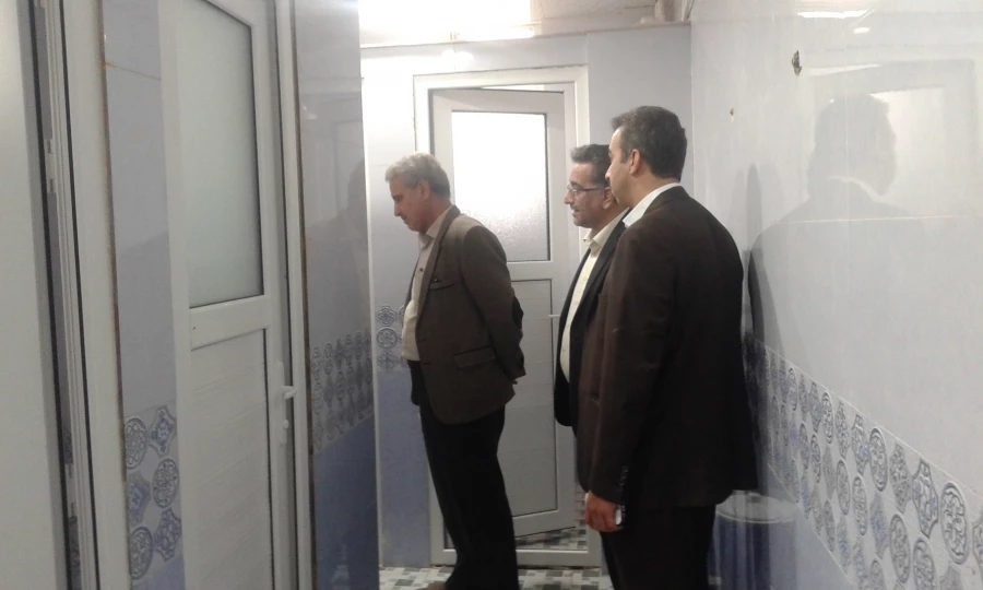 گزارش تصویری از بازدید دکتر آقاخانی و هیئت همراه از بخشهای مختلف مرکز شهید مطهری خوی  7