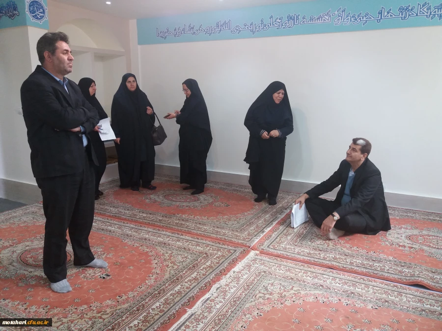 گزارش تصویری از بازدید جناب آقای دکتر احمدی رئیس حوزه نظارت و ارزیابی سازمان مرکزی دانشگاه فرهنگیان از قسمت های مختلف مرکز آموزش عالی شهید مطهری خوی 7