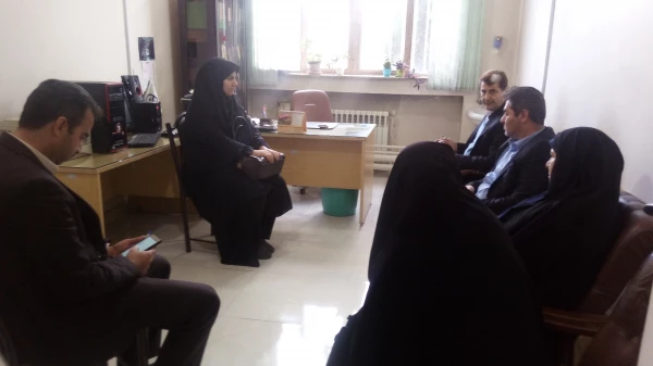 گزارش تصویری از بازدید جناب آقای دکتر احمدی رئیس حوزه نظارت و ارزیابی سازمان مرکزی دانشگاه فرهنگیان از قسمت های مختلف مرکز آموزش عالی شهید مطهری خوی 9