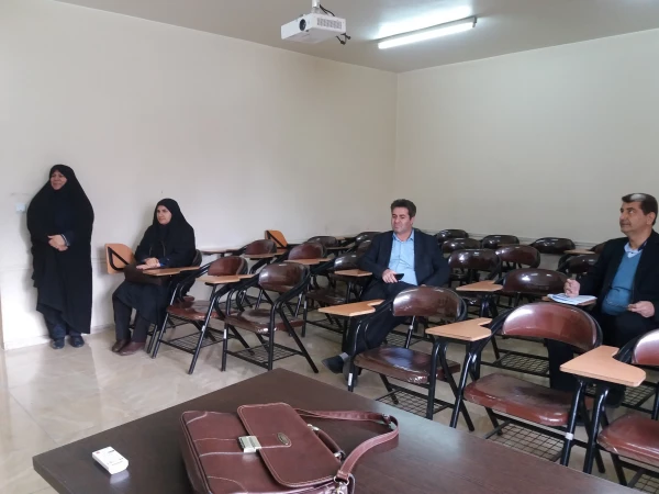 گزارش تصویری از بازدید جناب آقای دکتر احمدی رئیس حوزه نظارت و ارزیابی سازمان مرکزی دانشگاه فرهنگیان از قسمت های مختلف مرکز آموزش عالی شهید مطهری خوی 13