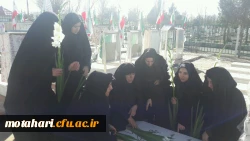 گزارش تصویری از حضور مسئولین و کارکنان مرکز در مراسم غبارروبی و زیارت قبور مطهر شهدا بویژه شهدای دانشجو معلم مرکز به مناسبت چهلمین سالگرد پیروزی انقلاب اسلامی 4