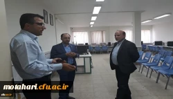 جناب آقای مهندس رضایی سرپرست مرکز هوشمند سازی دانشگاه فرهنگیان کشور و هیات همراه از پردیس ها و مراکز استان بازدید کردند 7