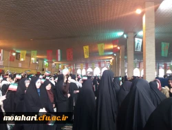 گزارش تصویری از حضور پرشور و فعال دانشجو معلمان بسیجی مرکز شهید مطهری خوی در مراسم تجمع بزرگ بسیجیان در مصلی امام خمینی شهرستان خوی